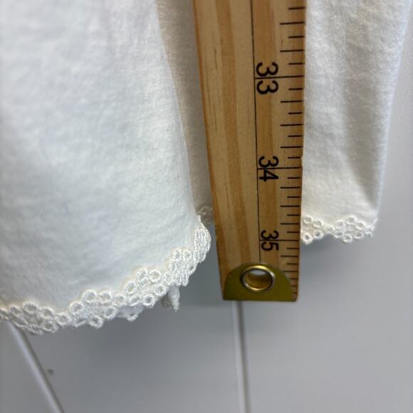 HANRO Of Switzerland Dainty Feminine Cotton Sleep Dress Size M Clean Lines Soft - Picture 6 of 7